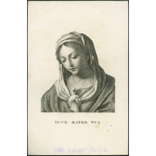Image religieuse. Ecce mater tua.