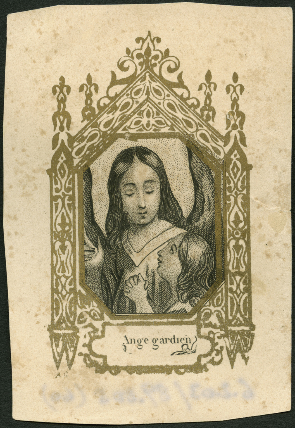 Image religieuse. Ange gardien.
