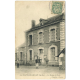 La Chapelle-Gaugain (Sarthe) - La Mairie et Ecole.