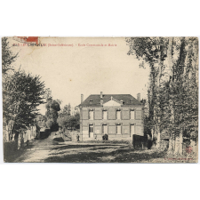 Bailleul-Neuville (Seine-Inférieure) - Ecole Communale et Mairie.