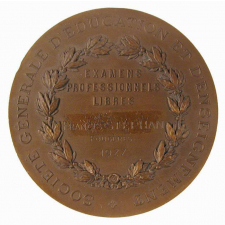 Médaille de la Société Générale d'Éducation et d'Enseignement. 