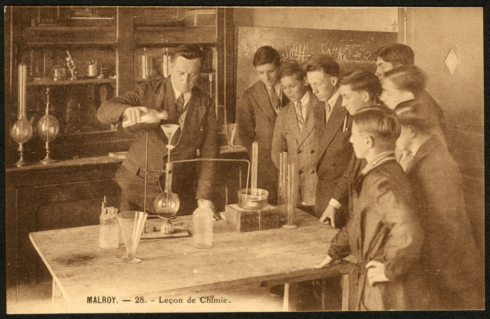 Ecole Professionnelle Libre de Malroy - Dammartin-sur-Meuse (Haute-Marne) - Malroy - 28 - Leçon de Chimie.