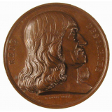 Médaille d'accessit au Concours Général à l'effigie de Descartes. 