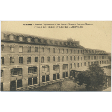 Asnières - Institut Départemental des Sourds-Muets et Sourdes-Muettes - L'Ecole des Filles et L'Ecole Maternelle.