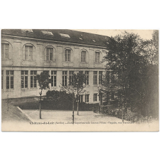 Château-du-Loir (Sarthe) - Ecole Supérieure de Jeunes Filles - Façade, rue Nationale.