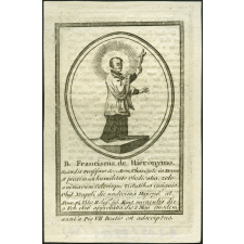 Image religieuse. B. Franciscus de Hieronymo.