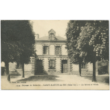 3344 - Environs de Rolleville - Saint-Martin-du-Bec (Seine-Inf.) - La Mairie et l'Ecole.