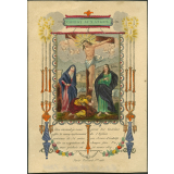 Image religieuse. Christ aux anges.