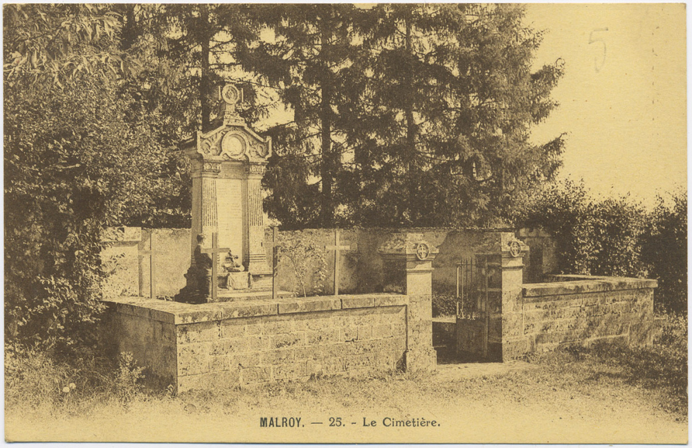 Ecole Professionnelle Libre de Malroy - Dammartin-sur-Meuse (Haute-Marne) - Malroy - 25 - Le Cimetière.