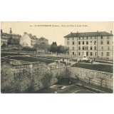 27 - La Souterraine - Creuse - Ecole des Filles et Jardin Public.