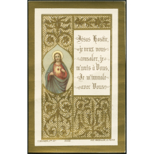 Image religieuse. Jésus Hostie, je veux vous consoler, je m'unis à vous, je m'immole avec vous.