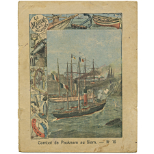 Combat de Packnam au Siam - La marine militaire. N°16.