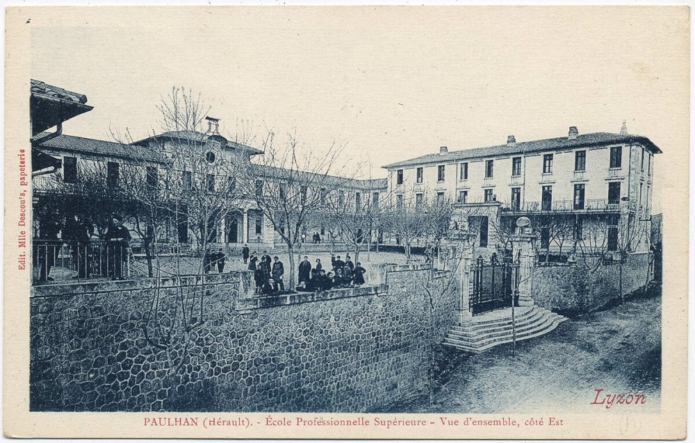 Paulhan (Hérault) - Ecole Professionnelle Supérieure - Vue d'ensemble, côté Est.