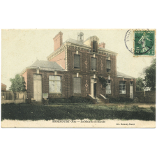 Abbecourt (Oise) - La Mairie et l'Ecole.