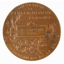 Médaille de la Direction de l'Enseignement Primaire du Département de la Seine (Dessin).