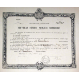 Certificat d'études primaires supérieures. 