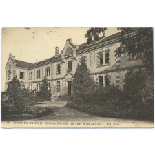 48 - Mont-de-Marsan - L'Ecole Normale - La Cour et les Jardins.