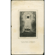 Image religieuse. O Coeur abreuvé d'amertune, unissez nous à vos douleurs !