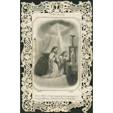 Image religieuse. Prière du soir.