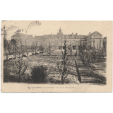 Valognes - Le Collège, vue prise des Jardins.