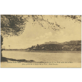 Institut Notre-Dame - Avranches - L'Institut Notre-Dame et les Prés salés de la Baie (Vue prise de la route de la Mer - Sud-Ouest).
