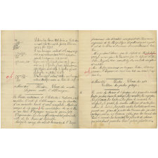 Cahier journalier.