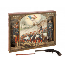 Jeu de tir à système. Guerre de 1870. Avec pistolet et fléchette