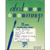 Cahier d'écriture.