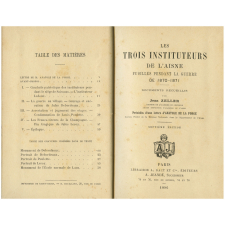 Les trois instituteurs de l'Aisne fusillés pendant la guerre de 1870-1871.