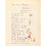 Cahier de récitations.