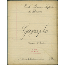 Cahier de géographie.