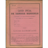 Cahier spécial de devoirs mensuels - cours élémentaire.
