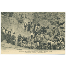 Colonie de Vacances Notre-Dame - Lédar 1909 - A la cascade d'Aubert, 6 septembre 1909.