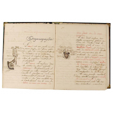 Cahier de sciences naturelles. Histoire naturelle. Petit séminaire & collège diocésain de Saint-Lo.