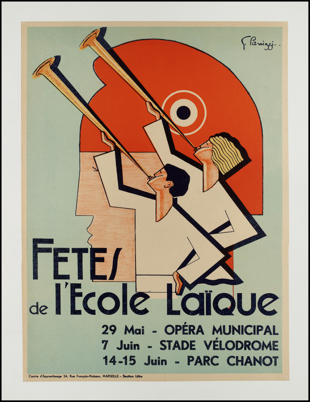 Fêtes de l'École Laïque - 29 mai Opéra municipal - 7 juin Stade vélodrome - 14-15 juin Parc Chanot.