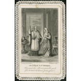 Image religieuse. Un évêque à Ste Monique.