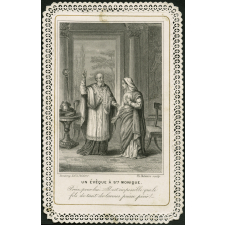 Image religieuse. Un évêque à Ste Monique.