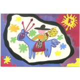 Peintures libres d'enfants - Techniques Freinet - 9 - La bouscatière.