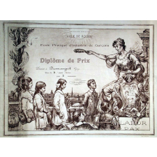 Diplôme de prix. Ville de Rouen. École pratique d'industrie de Rouen.