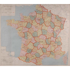 Carte administrative de la France.