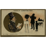 Chocolat Guérin-Boutron - Au village - Le Maître d'école. 