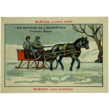 Les Moyens de locomotion - Traineau Russe.