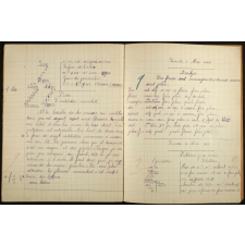 Cahier unique de devoirs journaliers - Commune de Saint-Germain-en-Laye - École de Garçons Dirigée par M. A. Houldinger.