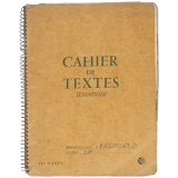 Cahier de textes d'élève. 1957-1958. 
