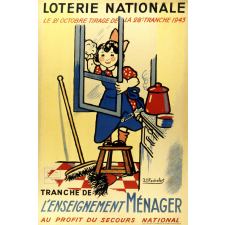 Loterie nationale : le 21 octobre tirage de la 28e tranche 1943 : tranche de l'enseignement ménager au profit du secours national