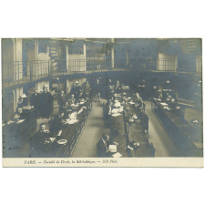 Paris - Faculté de Droit, la Bibliothèque.