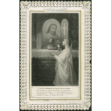 Image religieuse. La halte de la journée ou la visite quotidienne.