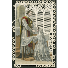 Image religieuse. Image de communion. 