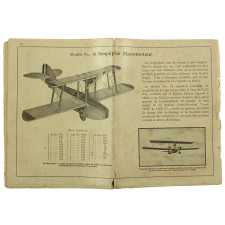 Hydravion meccano D.H. Gipsy Moth, pièces et notice. 