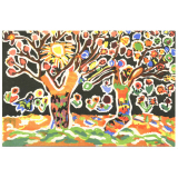 Peintures libres d'enfants - Techniques Freinet - 16 - Printemps.